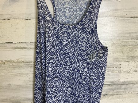 Blue & White Top Sleeveless Verve Ami, Size M Sale