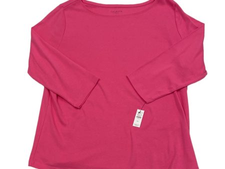 Pink Top Long Sleeve Basic Talbots, Size 2x Sale