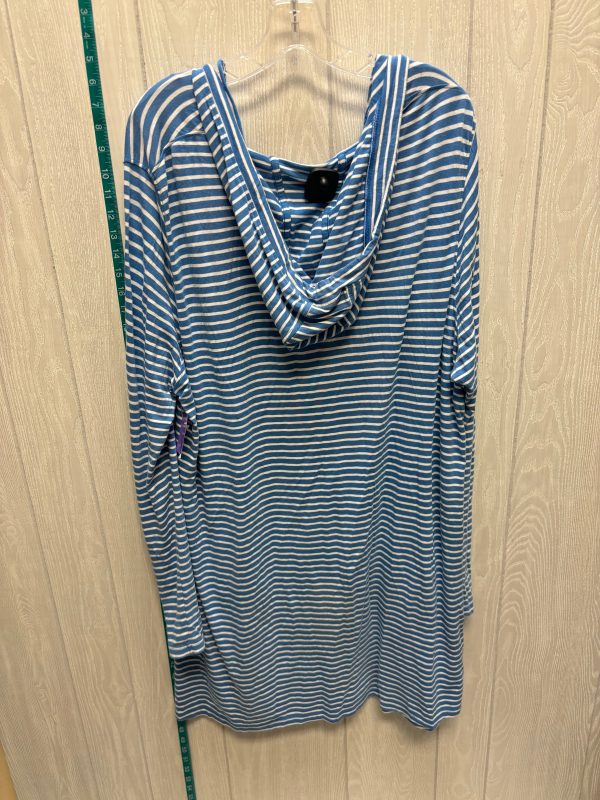 Striped Pattern Dress Casual Short Cmc, Size 1x Cheap