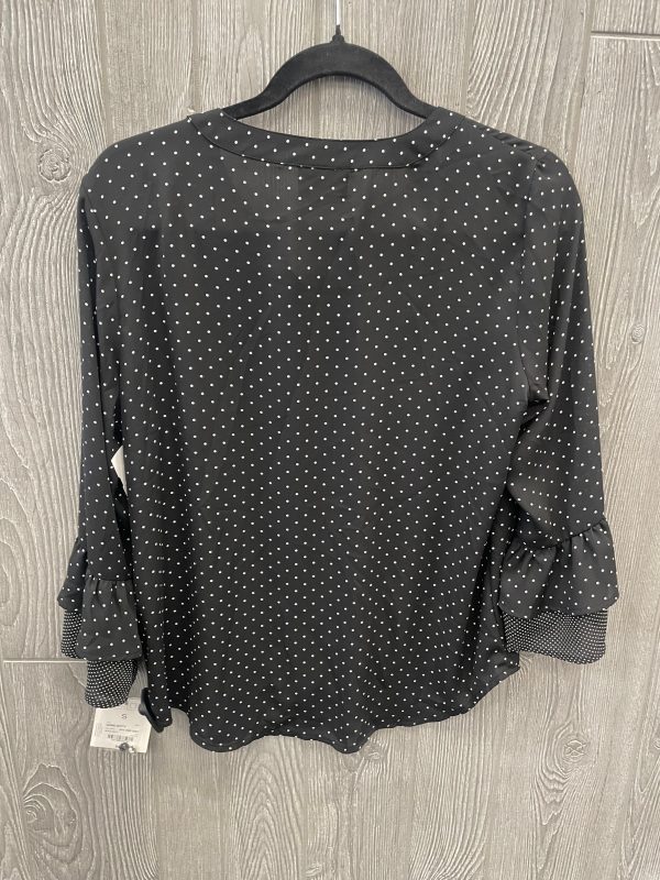 Black Top Long Sleeve Liz Claiborne, Size S Fashion