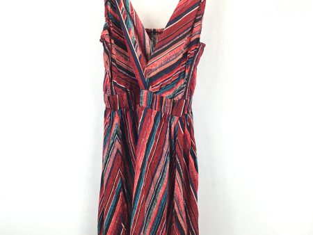 Striped Pattern Dress Casual Short Clothes Mentor, Size S Online Sale