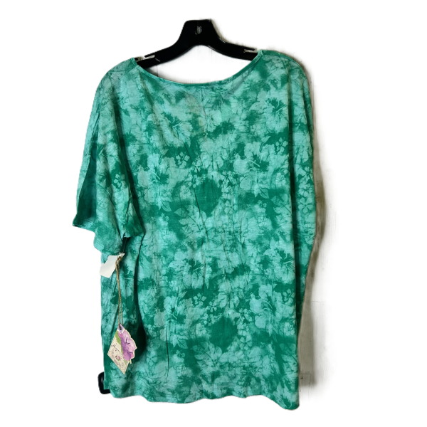 Green Top Short Sleeve Basic By Margaritaville, Size: L Online