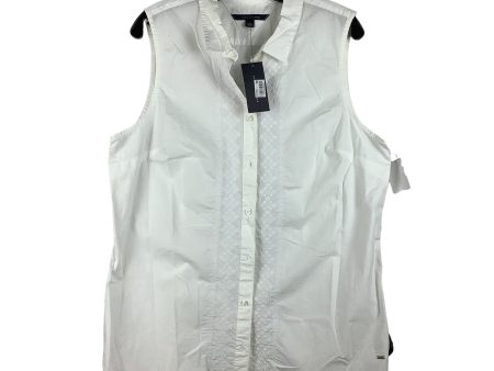 White Top Sleeveless Tommy Hilfiger, Size Xl on Sale