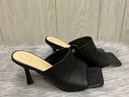 Black Sandals Heels Stiletto Charlotte Russe, Size 9 Online