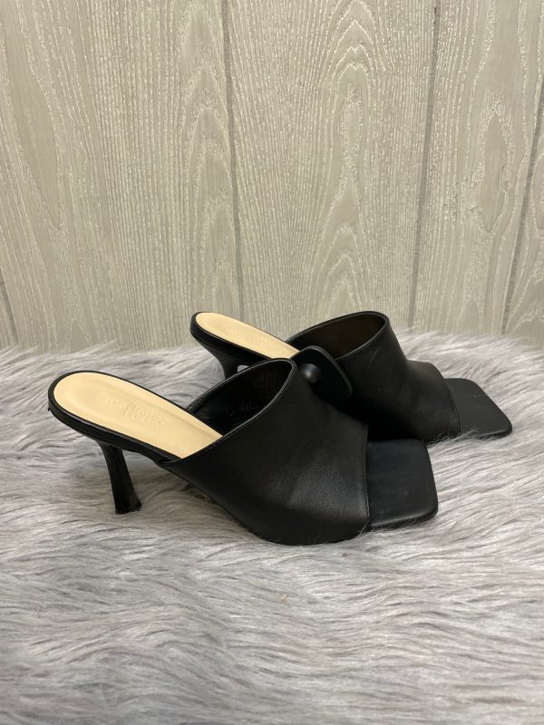 Black Sandals Heels Stiletto Charlotte Russe, Size 9 Online