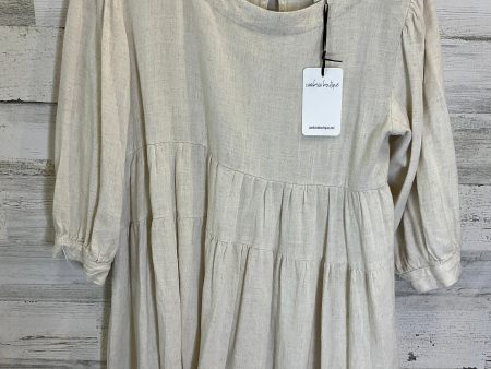 Tan Tunic Long Sleeve Umgee, Size S Supply