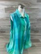 Blue & Green Top Sleeveless Time And Tru, Size Xl on Sale