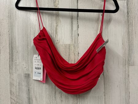 Red Top Sleeveless Zara, Size L Hot on Sale