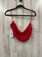 Red Top Sleeveless Zara, Size L Hot on Sale