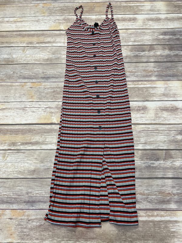 Striped Pattern Dress Casual Maxi Wild Fable, Size M For Cheap