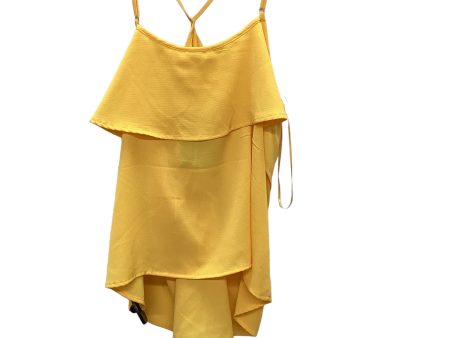 Yellow Top Sleeveless Lily White, Size L For Cheap