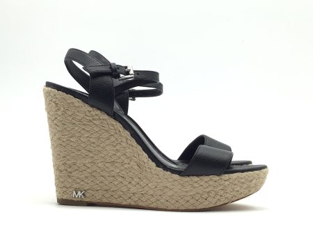 Black Sandals Designer Michael By Michael Kors Size: 7.5 Sale