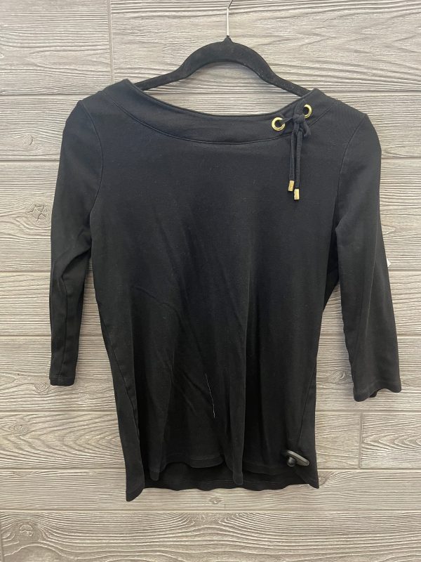 Black Top Long Sleeve Ellen Tracy, Size M on Sale