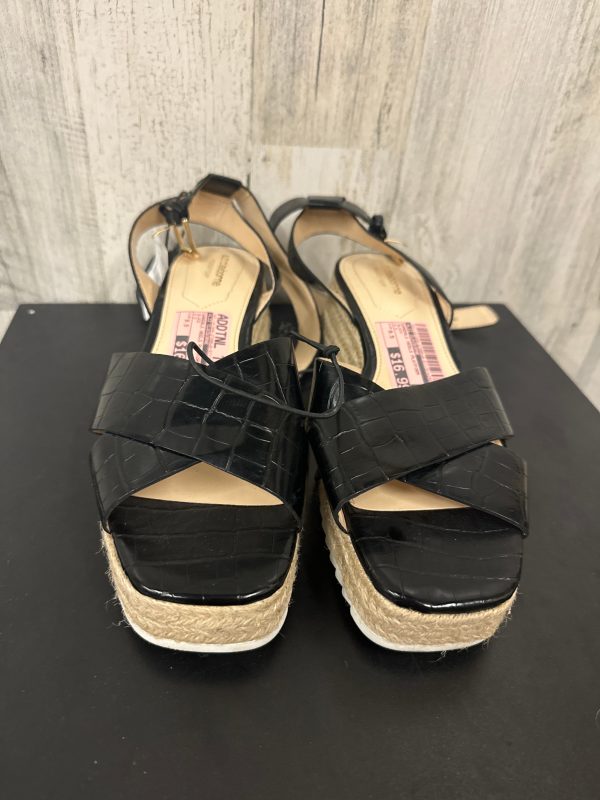 Black Sandals Heels Platform Liz Claiborne, Size 9.5 on Sale