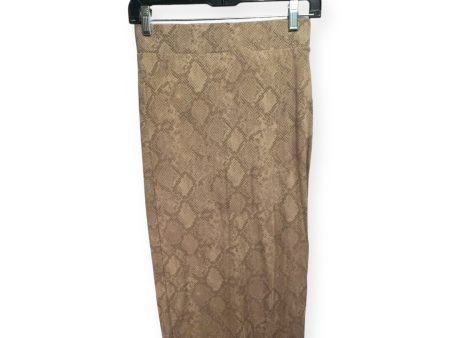 Snakeskin Print Skirt Midi Good American, Size S Online Hot Sale