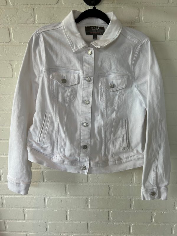 White Jacket Denim Torrid, Size L For Discount