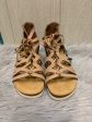 Tan Sandals Heels Wedge Otbt, Size 8 on Sale