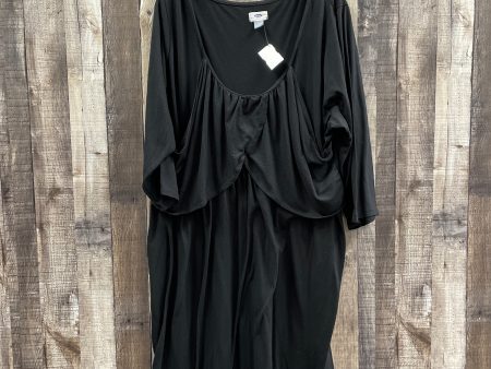 Black Dress Casual Midi Old Navy, Size 3x Supply