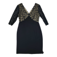 Black & Tan Dress Party Midi Maggy London, Size 8 Cheap