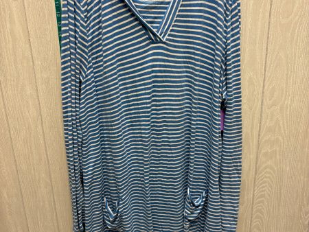 Striped Pattern Dress Casual Short Cmc, Size 1x Cheap