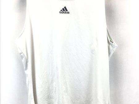 Black & White Athletic Tank Top Adidas, Size Xl For Sale