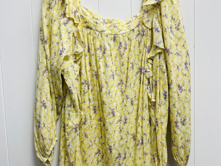 Yellow Top Long Sleeve Chaps, Size 1x Online Sale