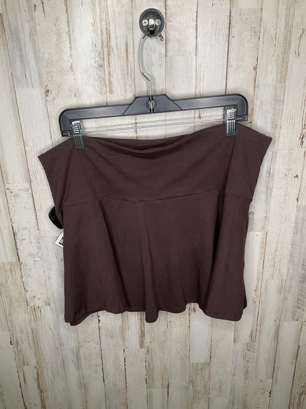 Brown Skirt Mini & Short Divided, Size 2x Online Sale