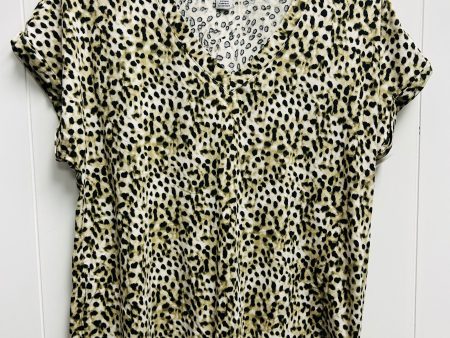 Animal Print Top Short Sleeve Tommy Bahama, Size S on Sale