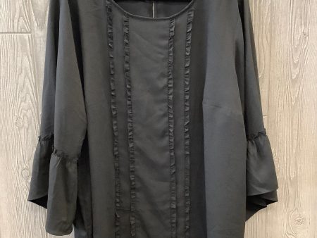 Black Top Long Sleeve Loft, Size 3x For Sale