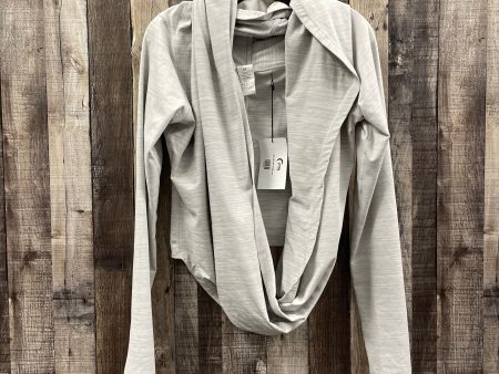 Grey Athletic Top Long Sleeve Crewneck Zyia, Size L Sale