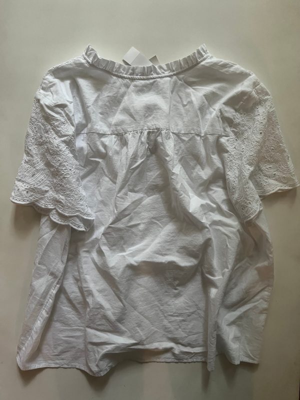 White Top Short Sleeve Loft NWT, Size Xl For Sale