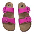 Pink & Tan Sandals Flats Clothes Mentor, Size 9 on Sale