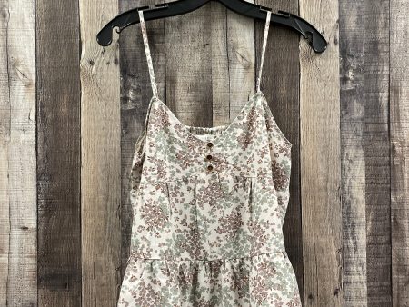 Floral Print Top Sleeveless Cme, Size S Sale