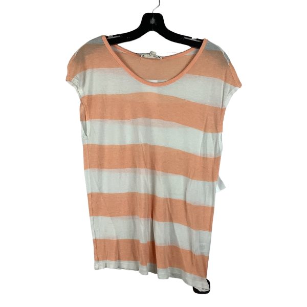 Striped Pattern Top Short Sleeve Basic Joie, Size Xs Hot on Sale