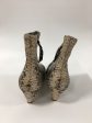 Snakeskin Print Boots Ankle Heels Splendid, Size 8.5 Online now