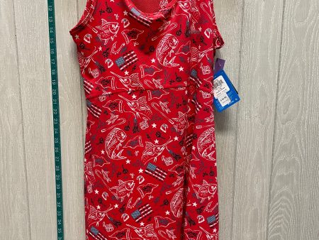 Blue & Red & White Athletic Dress Columbia, Size L Cheap