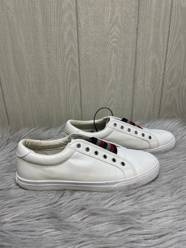 White Shoes Sneakers Tommy Hilfiger, Size 10 Online