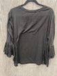 Black Top Long Sleeve Massini, Size L For Discount