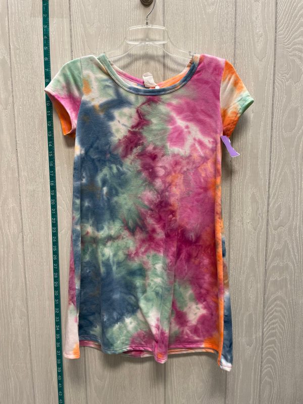 Tie Dye Print Dress Casual Short Caution To The Wind, Size Xs Sale