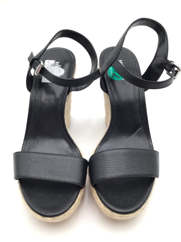 Black Sandals Designer Michael By Michael Kors Size: 7.5 Sale