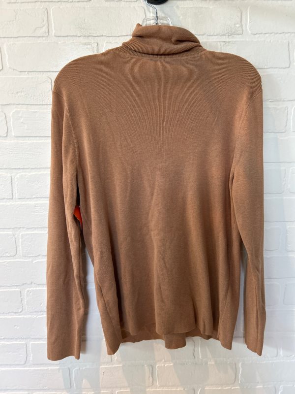 Tan Top Long Sleeve Chicos, Size L Online now