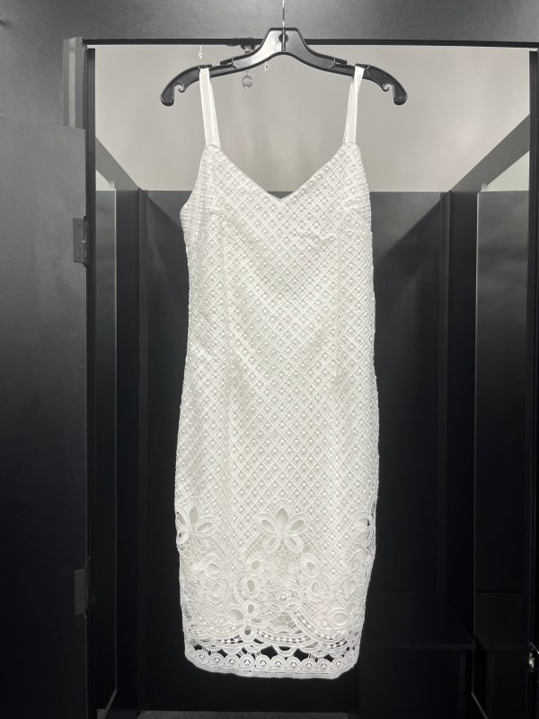 White Dress Party Midi White House Black Market, Size S For Discount