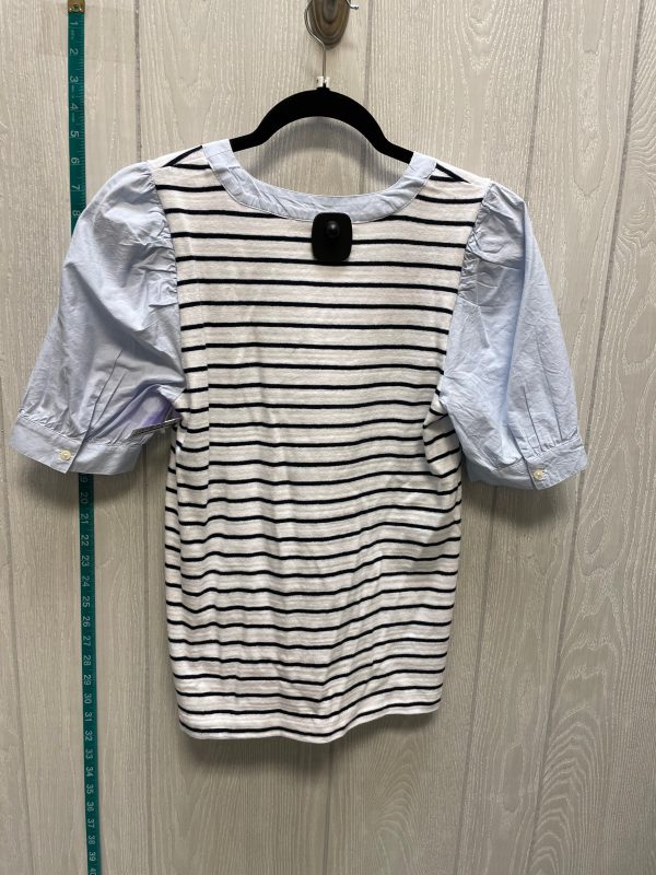 Striped Pattern Top Short Sleeve Loft, Size S For Discount