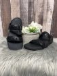 Black Sandals Heels Wedge Fitflop, Size 8 For Discount