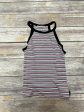 Striped Pattern Tank Top Active Usa, Size M Online Sale