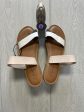 Tan & White Sandals Flats Time And Tru, Size 8 on Sale