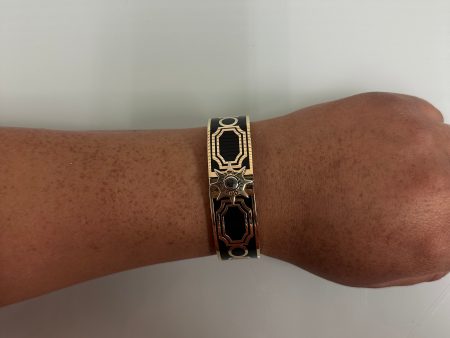 Black & Gold Bracelet Designer Coach Sale