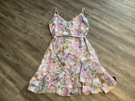 Purple Dress Casual Short Peach Love Cream California, Size M Cheap