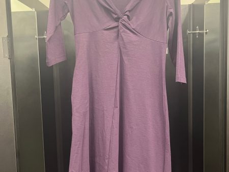 Purple Dress Casual Midi Eddie Bauer, Size Xs Discount