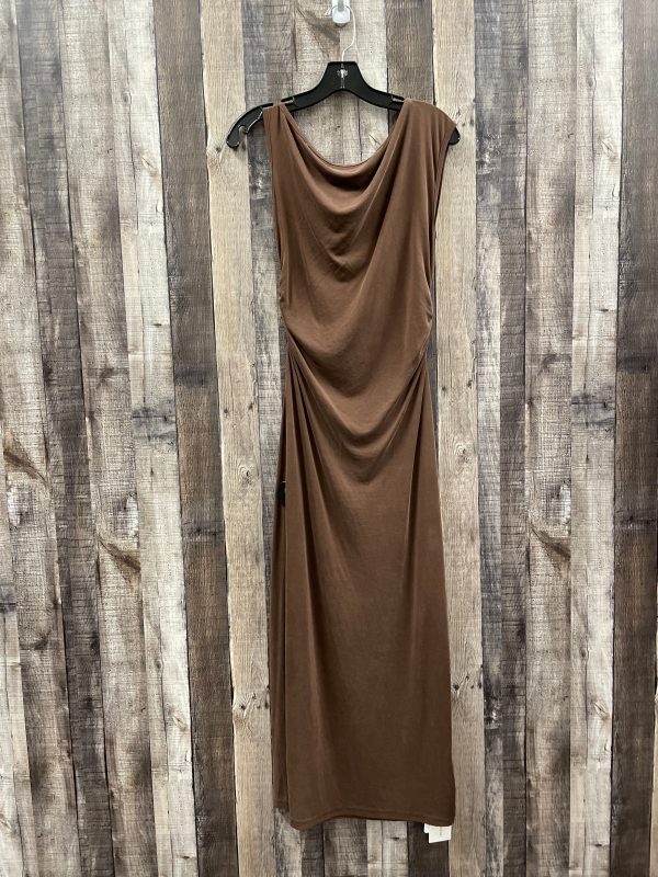 Brown Dress Casual Maxi Cme, Size L Sale